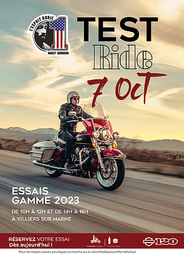 TEST RIDE DAY H-D BORIE LE 7 OCTOBRE