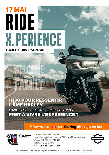 RIDE X.PERIENCE TOURING H-D BORIE LE 17 MAI