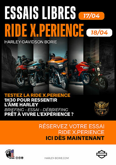 RIDE X.PERIENCE TOURING H-D BORIE LE 18 AVRIL