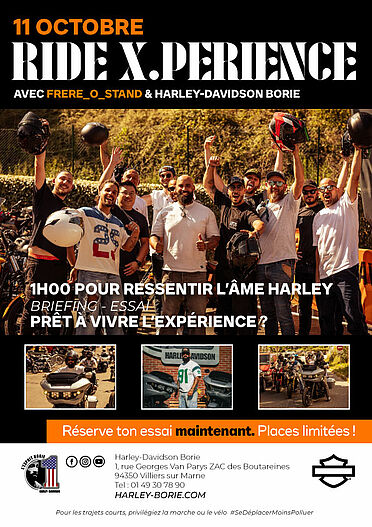 RIDE X.PERIENCE AVEC FRERE O STAND LE 11 OCTOBRE