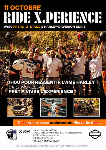 RIDE X.PERIENCE AVEC FRERE O STAND LE 11 OCTOBRE